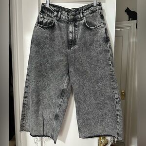 Denim Wide leg Capri